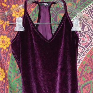 VELVET BODY SUIT
